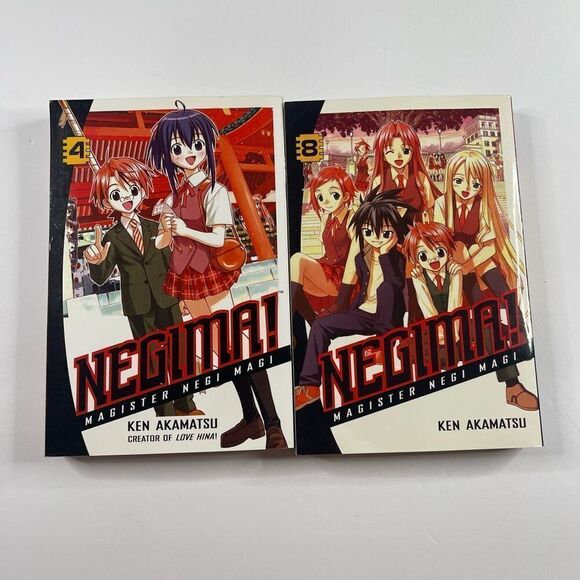Negima! Magister Negi Magi Volume 4 and 8 English Manga Del Ray Ballantine Books - Picture 2 of 4